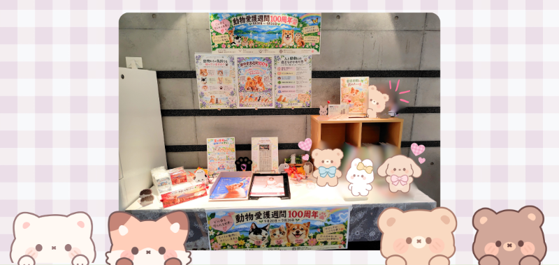 【ひとハコ図書館】動物愛護週間100周年